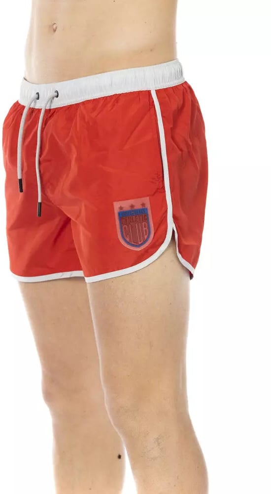 Dirk Bikkembergs Bikkembergs Red Polyester Men Swim Short Rood