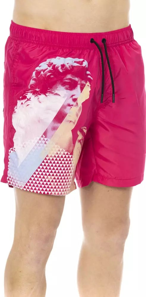 Dirk Bikkembergs Bikkembergs Fuchsia Polyester Men Swim Short Roze
