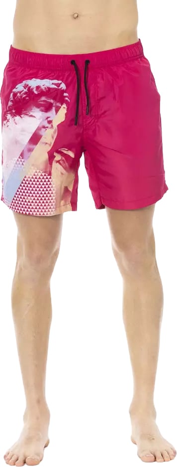 Dirk Bikkembergs Bikkembergs Fuchsia Polyester Men Swim Short Roze