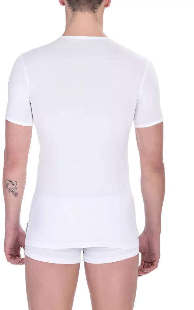 Dirk Bikkembergs Bikkembergs White Cotton Men T-Shirt Wit