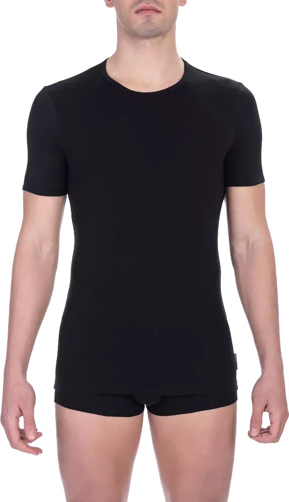 Dirk Bikkembergs Bikkembergs Black Cotton Men's T-Shirt Zwart