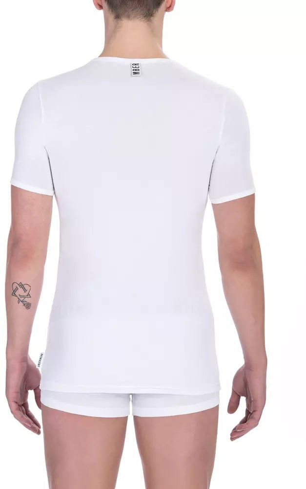 Dirk Bikkembergs Bikkembergs White Cotton Men's T-Shirt Wit