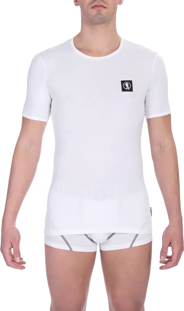 Dirk Bikkembergs Bikkembergs White Cotton Men's T-Shirt Wit