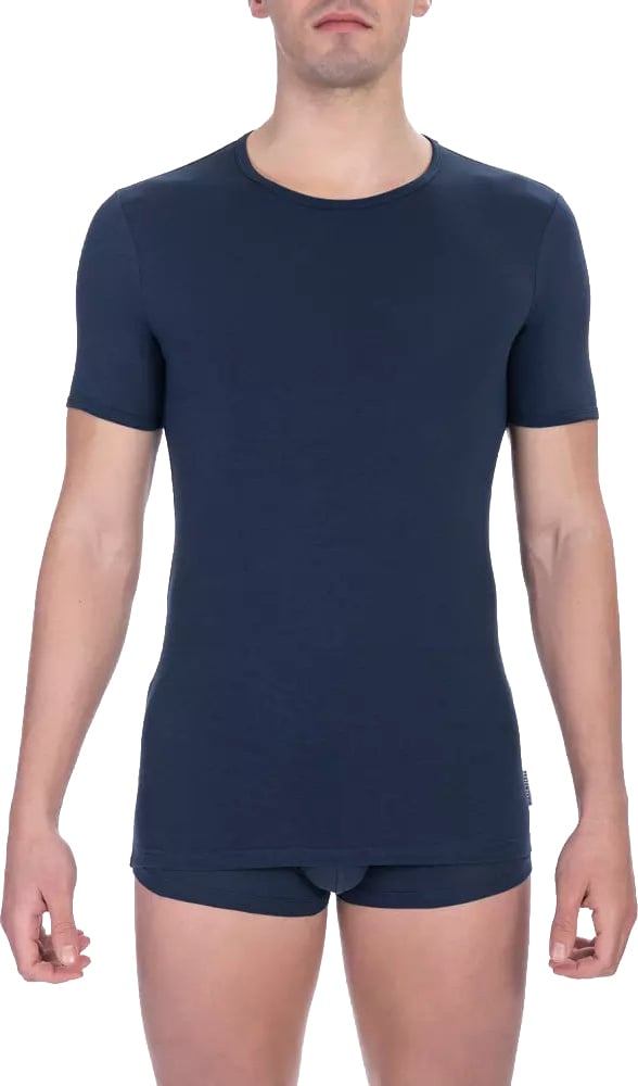 Dirk Bikkembergs Bikkembergs Blue Cotton Men's T-Shirt Blauw