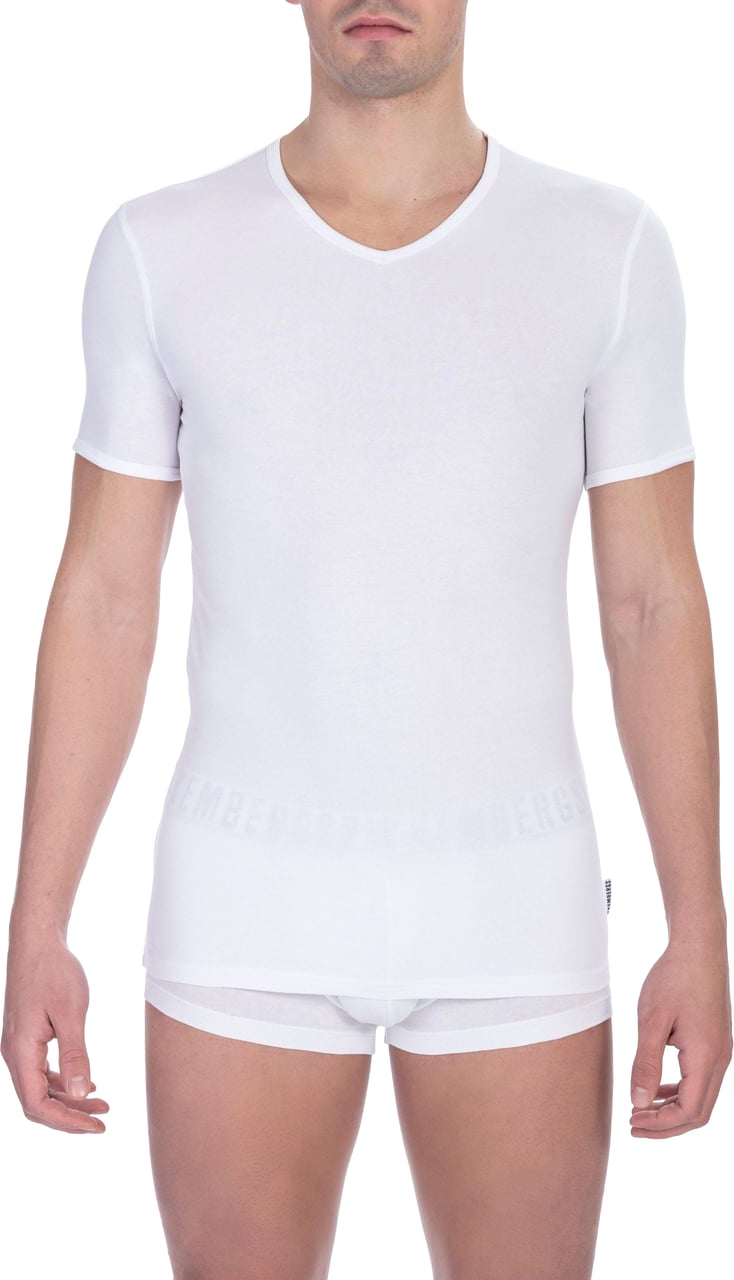 Dirk Bikkembergs Bikkembergs White Cotton Men's T-Shirt Wit