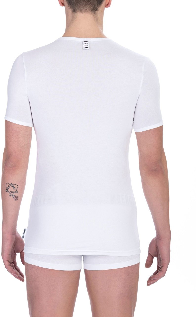 Dirk Bikkembergs Bikkembergs White Cotton Men's T-Shirt Wit