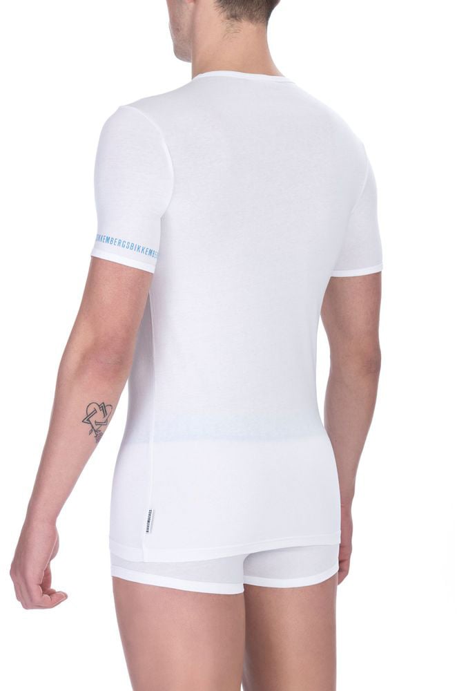 Dirk Bikkembergs Bikkembergs White Cotton Men's T-Shirt Wit