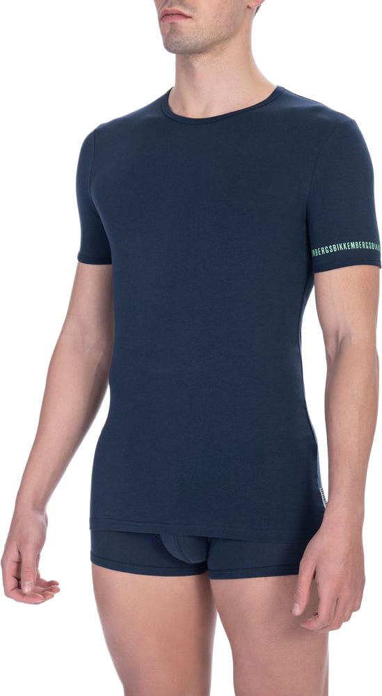 Dirk Bikkembergs Bikkembergs Black Cotton Men's T-Shirt Twin Pack Zwart