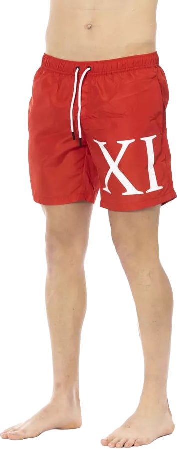 Dirk Bikkembergs Bikkembergs Red Polyester Men Swim Short Rood