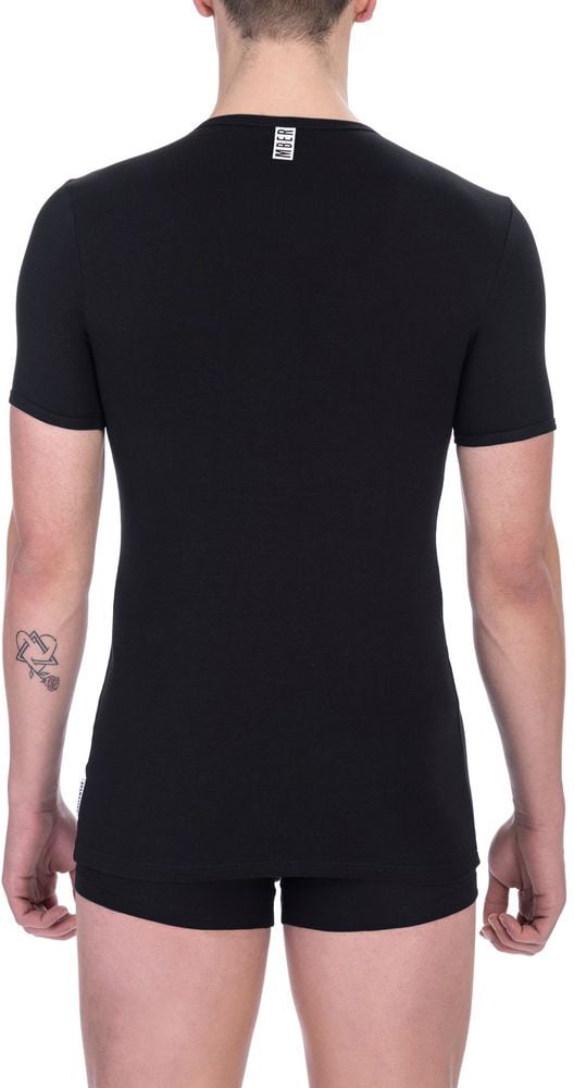 Dirk Bikkembergs Bikkembergs Black Cotton Men's T-Shirt Zwart