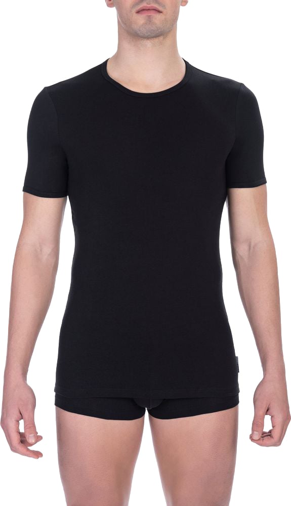 Dirk Bikkembergs Bikkembergs Black Cotton Men's T-Shirt Zwart