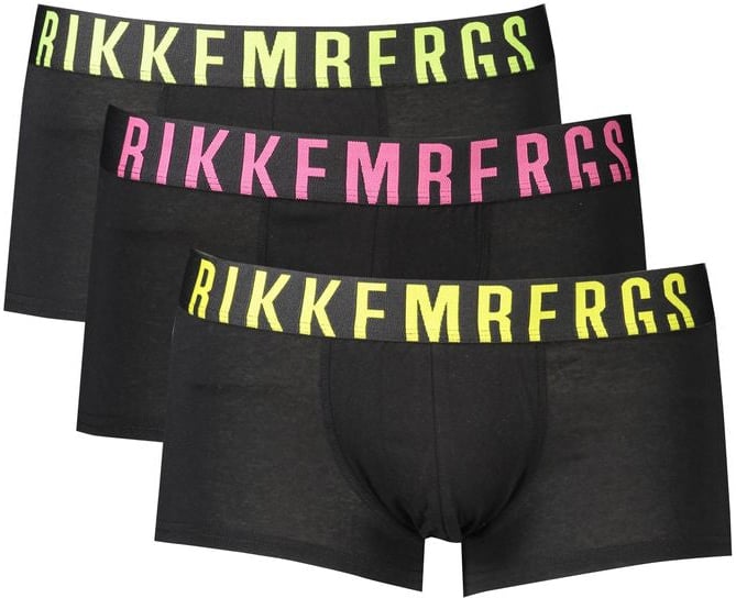 Dirk Bikkembergs Bikkembergs Black Polyester Men's Boxer Briefs Zwart