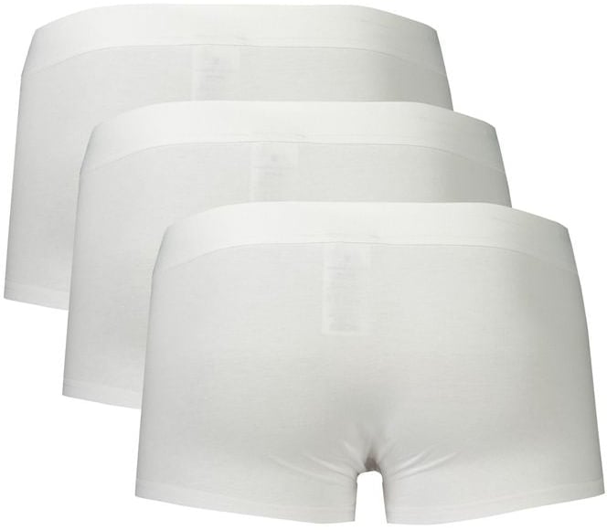 Dirk Bikkembergs Bikkembergs White Polyester Men's Boxer Briefs Trio Pack Wit