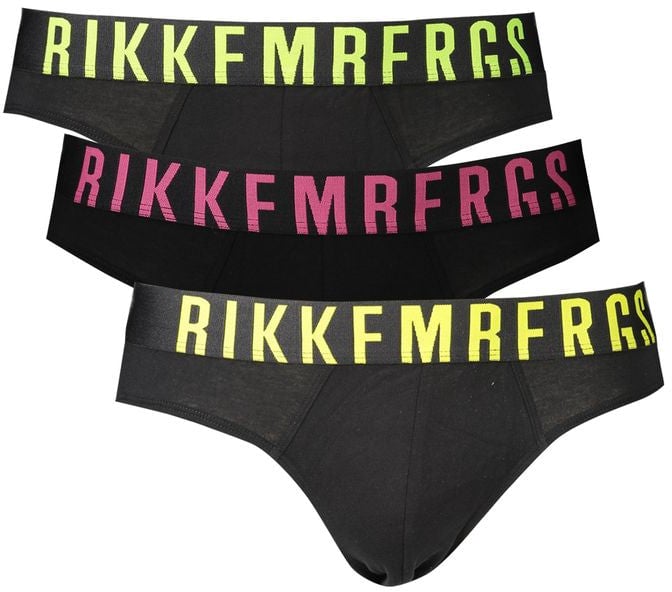 Dirk Bikkembergs Bikkembergs Black Polyester Men's Underwear Zwart