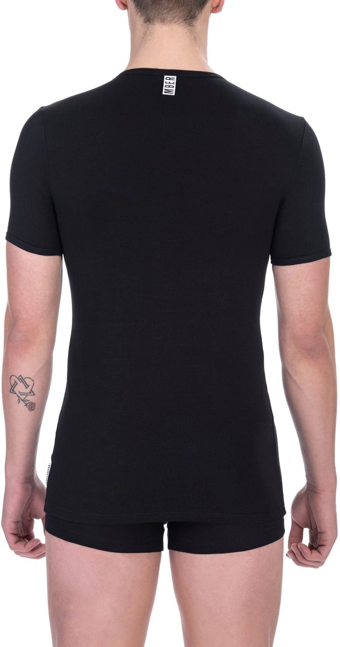 Dirk Bikkembergs Bikkembergs Black Cotton Men T-Shirt Zwart