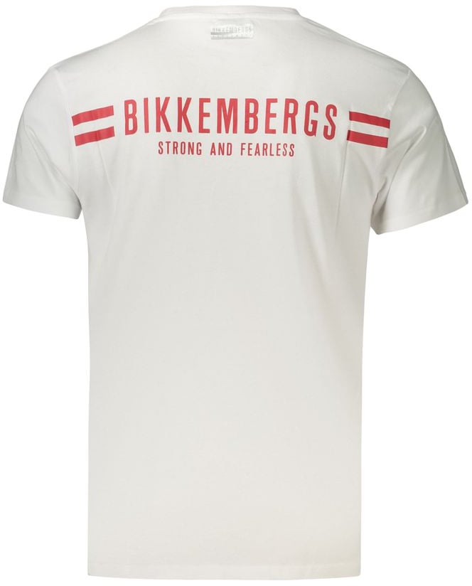 Dirk Bikkembergs Bikkembergs White Cotton Mens T-Shirt Wit