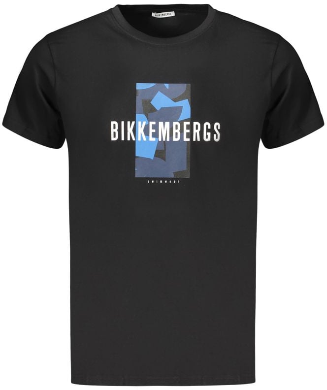 Dirk Bikkembergs Bikkembergs Black Cotton Men T-Shirt Zwart
