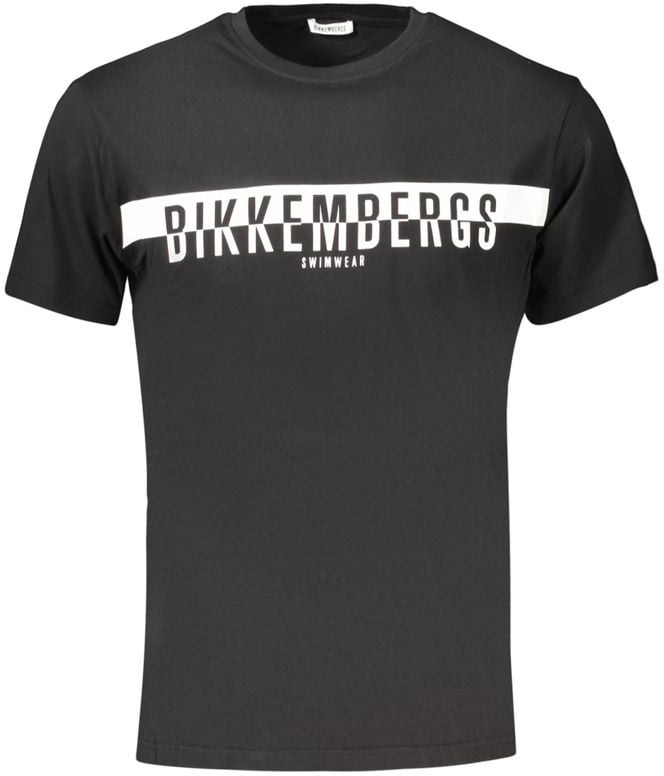 Dirk Bikkembergs Bikkembergs Black Cotton Men's T-Shirt Zwart