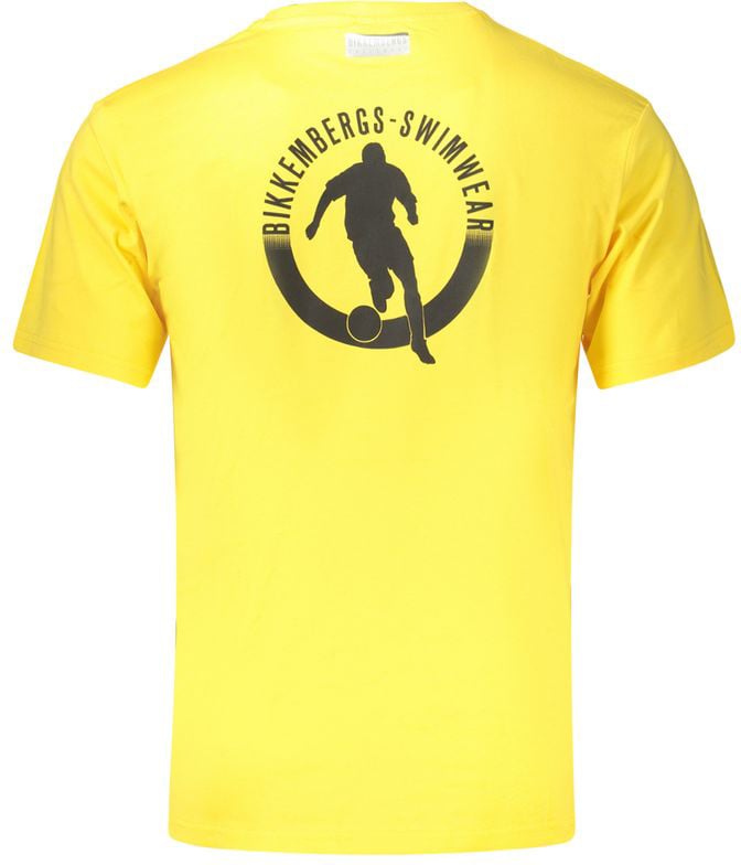 Dirk Bikkembergs Bikkembergs Yellow Cotton Men's T-Shirt Geel