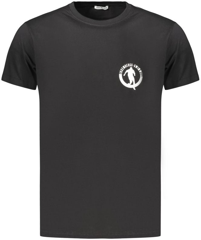 Dirk Bikkembergs Bikkembergs Black Cotton Men's T-Shirt Zwart