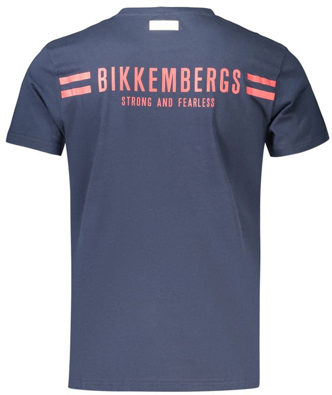Dirk Bikkembergs Bikkembergs Blue Cotton Men's T-Shirt Blauw