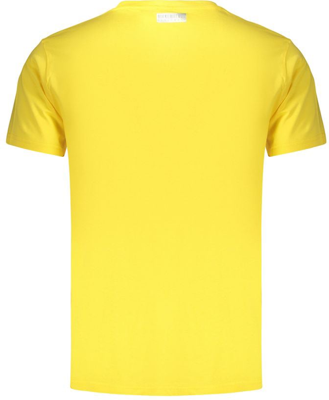 Dirk Bikkembergs Bikkembergs Yellow Cotton Men's T-Shirt Geel