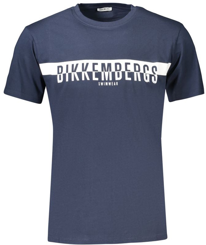 Dirk Bikkembergs Bikkembergs Blue Cotton Men's T-Shirt Blauw