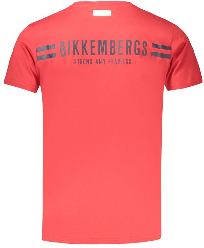 Dirk Bikkembergs Bikkembergs Rosso Cotton Mens T-Shirt Rood