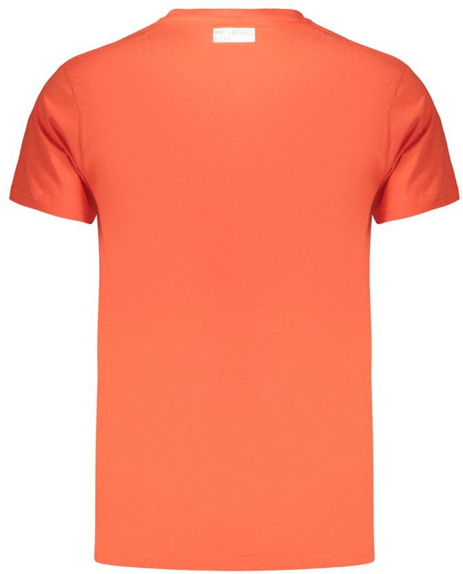 Dirk Bikkembergs Bikkembergs Orange Cotton Men's T-Shirt Oranje