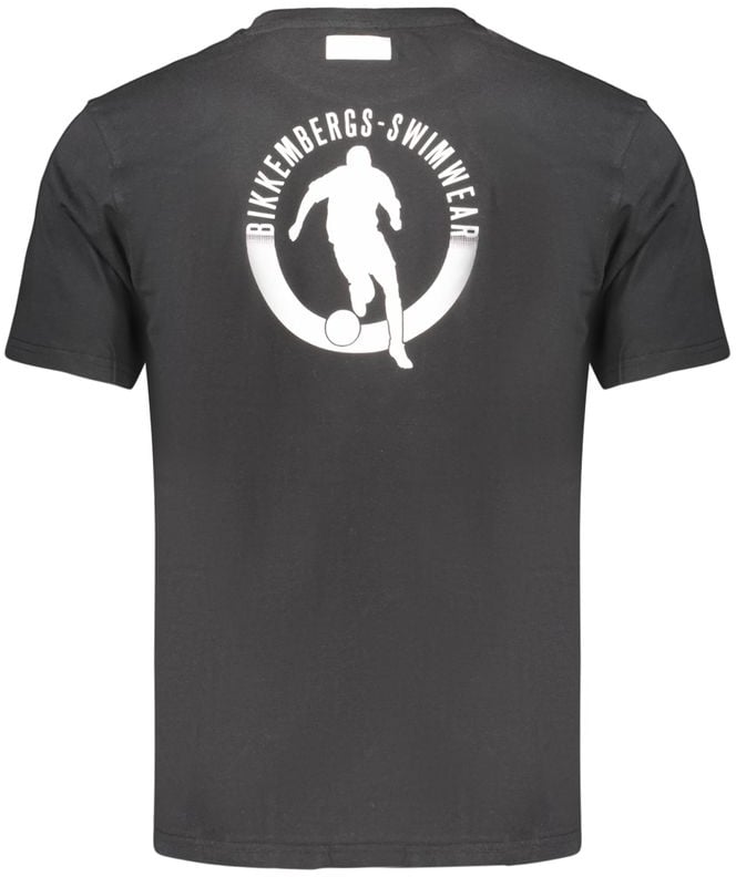 Dirk Bikkembergs Bikkembergs Black Cotton Men's T-Shirt Zwart