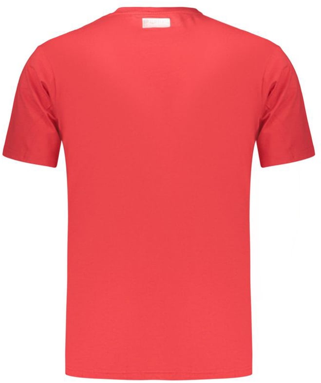Dirk Bikkembergs Bikkembergs Red Cotton Men's T-Shirt Blauw