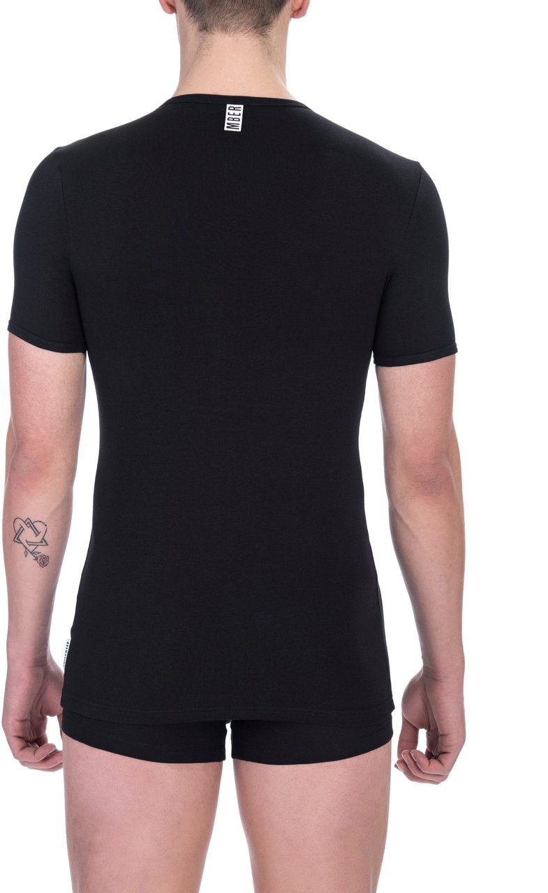 Dirk Bikkembergs Bikkembergs Black Cotton Men T-Shirt Zwart