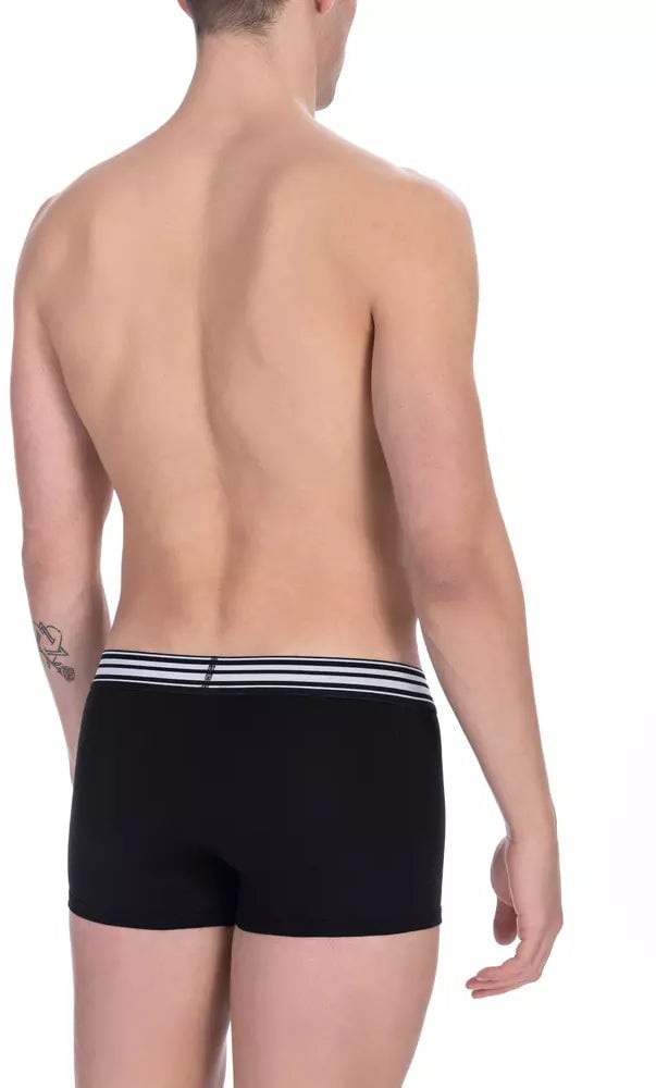 Dirk Bikkembergs Bikkembergs Black Cotton Men's Trunk Pack Zwart