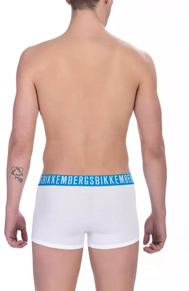 Dirk Bikkembergs Bikkembergs White Cotton Men's Trunk Underwear Wit
