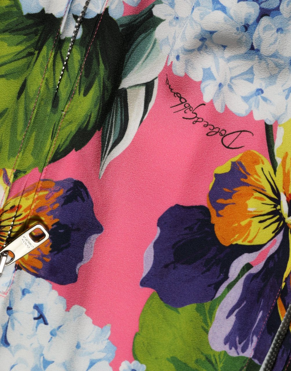 Dolce & Gabbana Multicolor Floral Print Zip Cardigan Jacket Divers