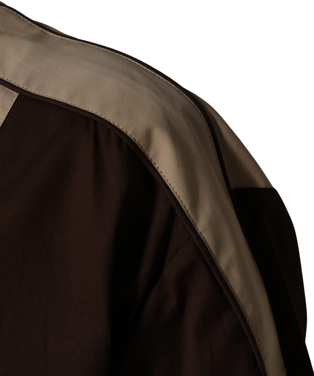 Dolce & Gabbana Brown Beige Cotton Zip Windbreaker Jacket Bruin