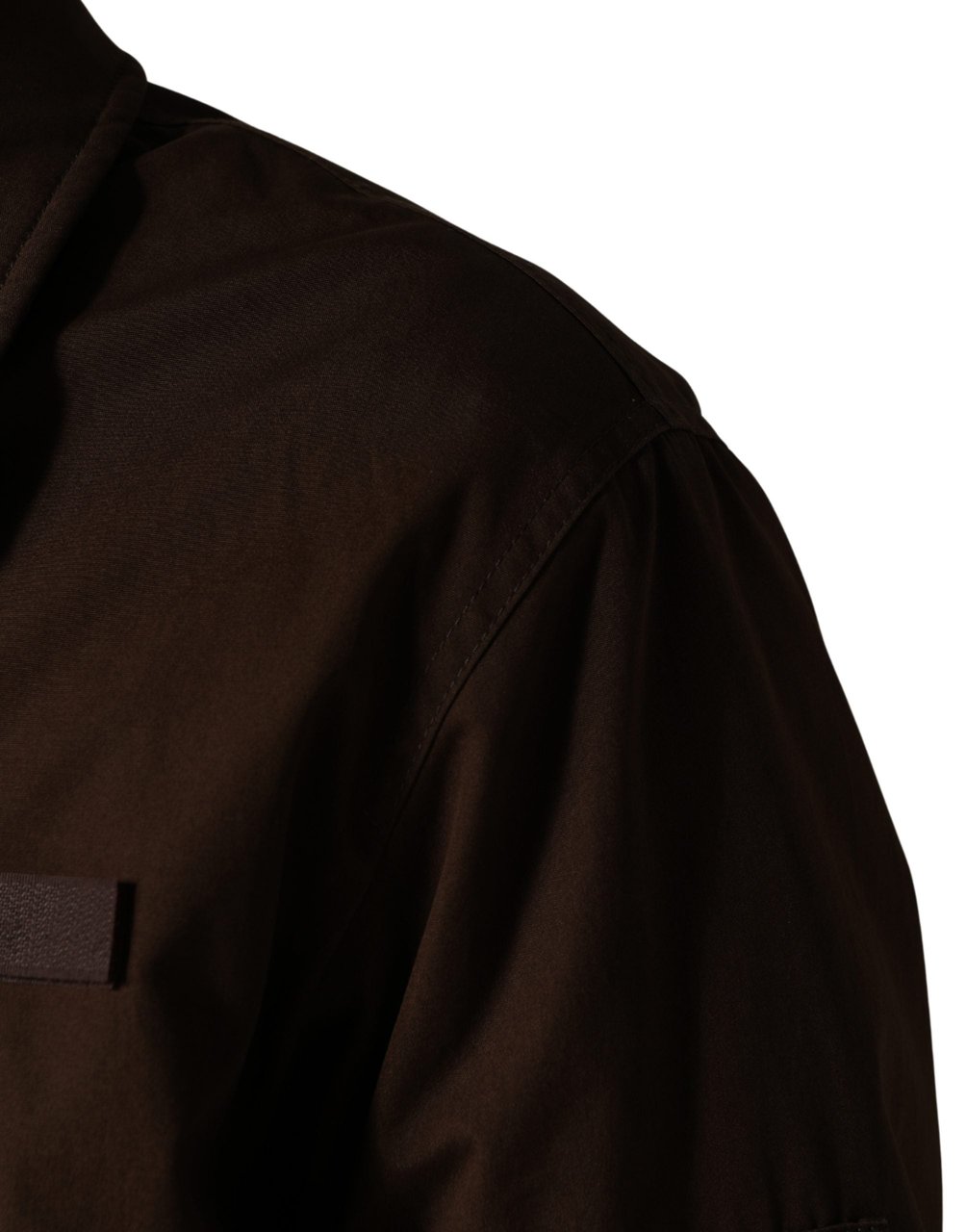 Dolce & Gabbana Brown Cotton Stretch Full Zip Bomber Jacket Bruin