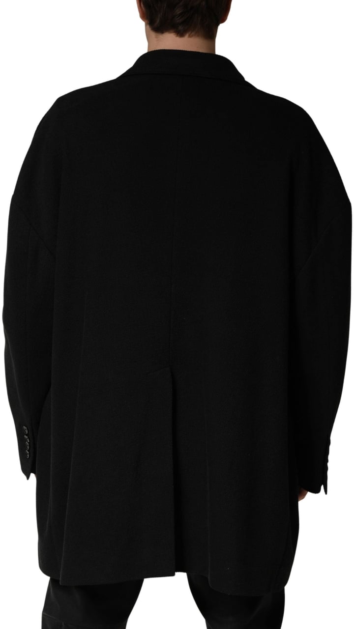 Dolce & Gabbana Black Double Breasted 2 Buttons Suit Jacket Zwart