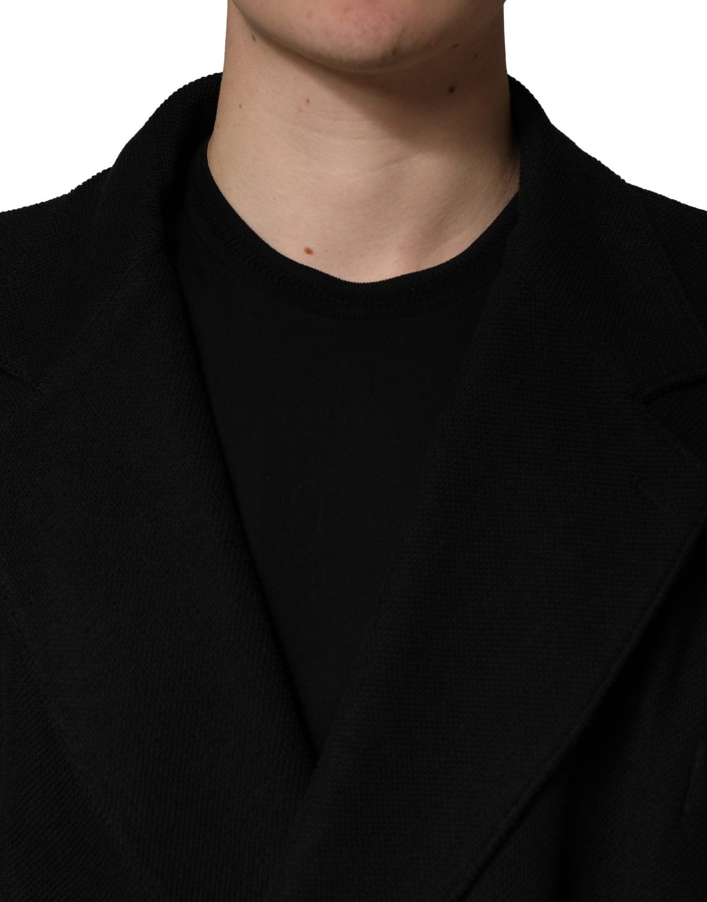 Dolce & Gabbana Black Double Breasted 2 Buttons Suit Jacket Zwart