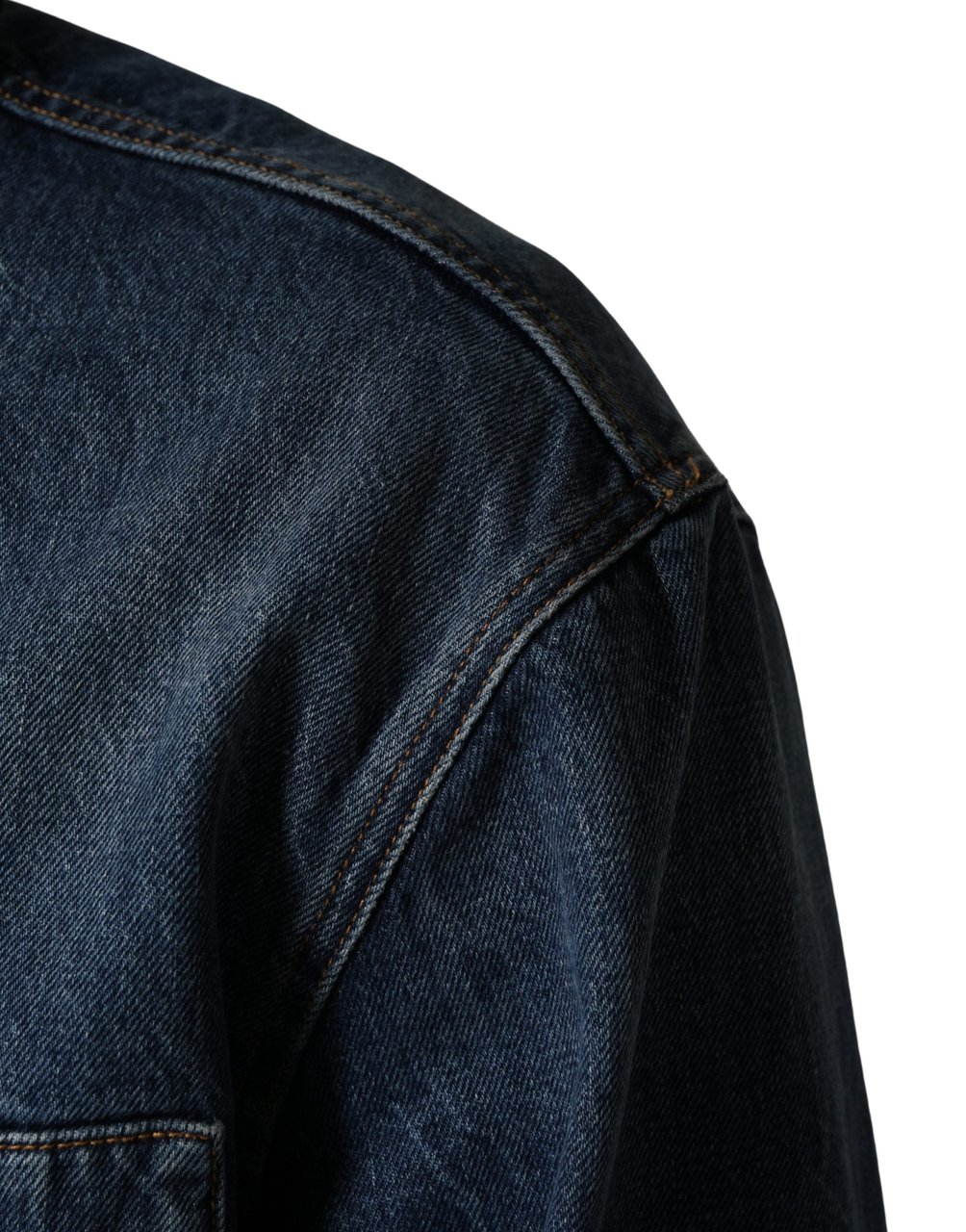 Dolce & Gabbana Black Blue Cotton Denim Blouson Men Jacket Divers