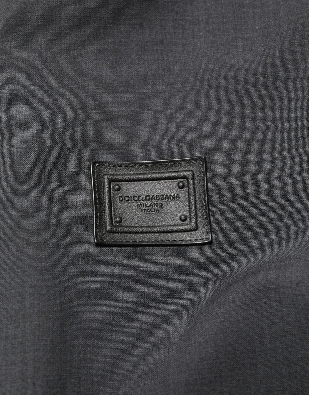 Dolce & Gabbana Black Wool Logo Full Zip Men Bomber Jacket Zwart