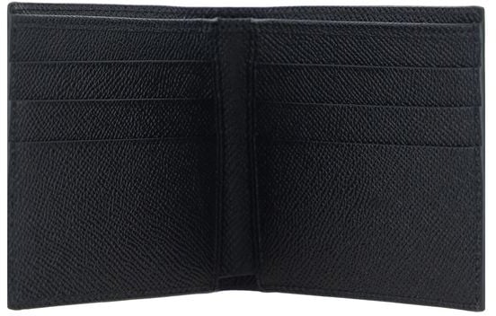 Dolce & Gabbana Dolce & Gabbana Black Calf Leather Bos Taurus Wallet Zwart