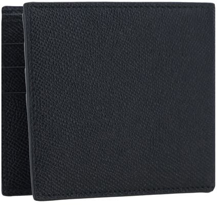 Dolce & Gabbana Dolce & Gabbana Black Calf Leather Bos Taurus Wallet Zwart
