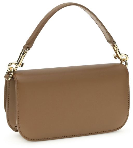 Dolce & Gabbana Dolce & Gabbana Brown Calf Leather Bos Taurus Handbag Bruin