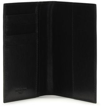 Dolce & Gabbana Dolce & Gabbana Black Calf Leather Bos Taurus Wallet Zwart