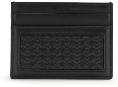 Dolce & Gabbana Dolce & Gabbana Black Cotton Wallet Zwart