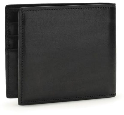 Dolce & Gabbana Dolce & Gabbana Black Calf Leather Bos Taurus Wallet Zwart