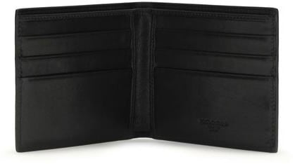 Dolce & Gabbana Dolce & Gabbana Black Calf Leather Bos Taurus Wallet Zwart