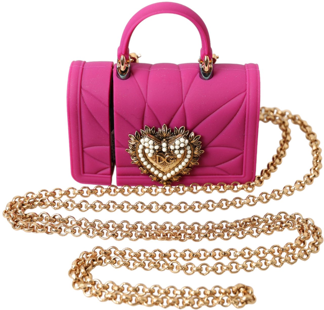 Dolce & Gabbana Dolce & Gabbana Gold Synthetic Airpod Holder Goud