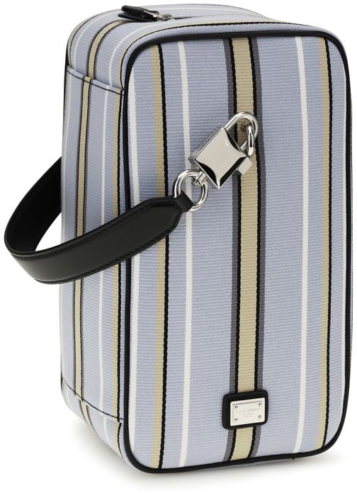 Dolce & Gabbana Blue Cotton Handbag Blauw